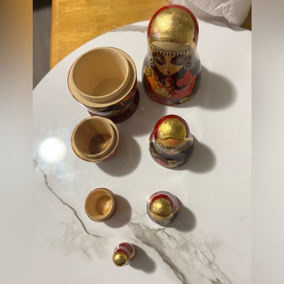 VTG RARE Trad. Russian Sergiev Posad Matryoshka Babushka Nesting Dolls 7pc - Picture 12 of 14
